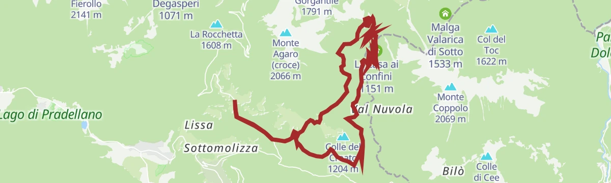 Route map: MTB - Tesino Bike - Senaiga 2304